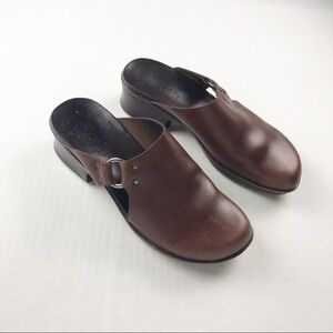 TIMBERLAND Vintage Y2K 90s Chunky minimalist boho Low heel Mules Sandal Sz 7.5M